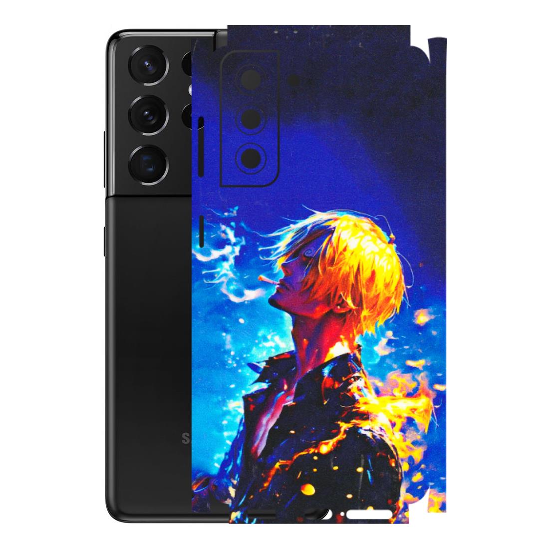 Samsung A/S Series Phone Skins (All Models) - Sanji Vinsmoke One Piece - 3D Embossed Finish (L-319) Samsung Galaxy S21 5G