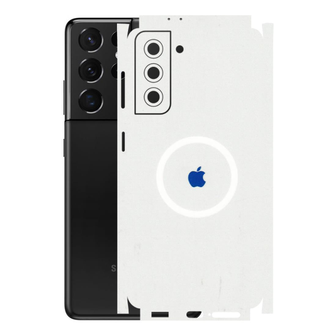 Samsung A/S Series Phone Skins (All Models) - iPhone Magsafe Logo - 3D Embossed Finish (L-320) Samsung Galaxy S21 5G