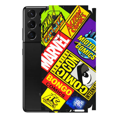 Samsung A/S Series Phone Skins (All Models) - Bongo Comic Con - 3D Embossed Finish (L-325) Samsung Galaxy S21 5G