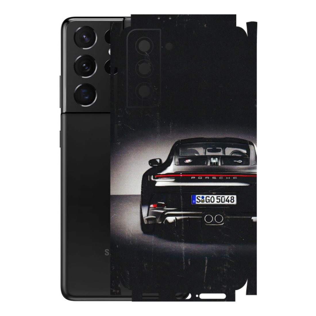 Samsung A/S Series Phone Skins (All Models) - New Black Porsche GT3 - 3D Embossed Finish (L-327) Samsung Galaxy S21 5G