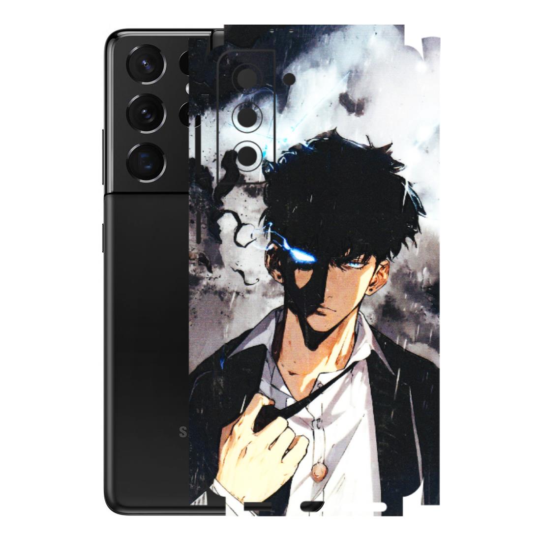 Samsung A/S Series Phone Skins (All Models) - Sung Jinwoo Manhwa Anime - 3D Embossed Finish (L-328) Samsung Galaxy S21 5G