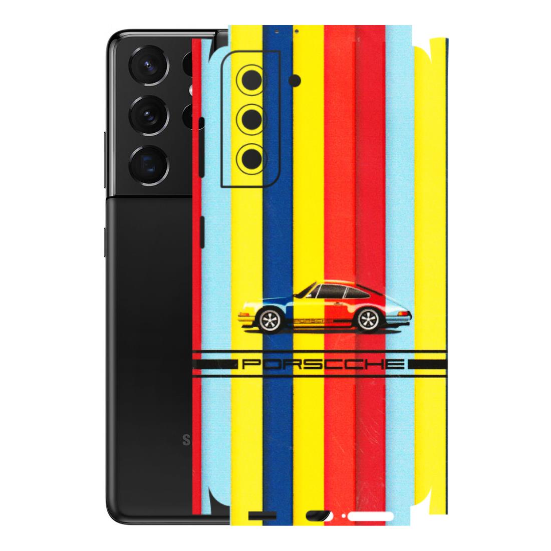 Samsung A/S Series Phone Skins (All Models) - Multicolour Porche - 3D Embossed Finish (L-39) Samsung Galaxy S21 5G