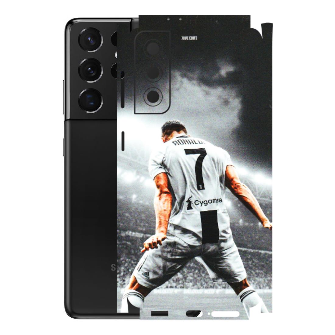 Samsung A/S Series Phone Skins (All Models) - Ronaldo CR7 Crazy - 3D Embossed Finish (L-44) Samsung Galaxy S21 5G