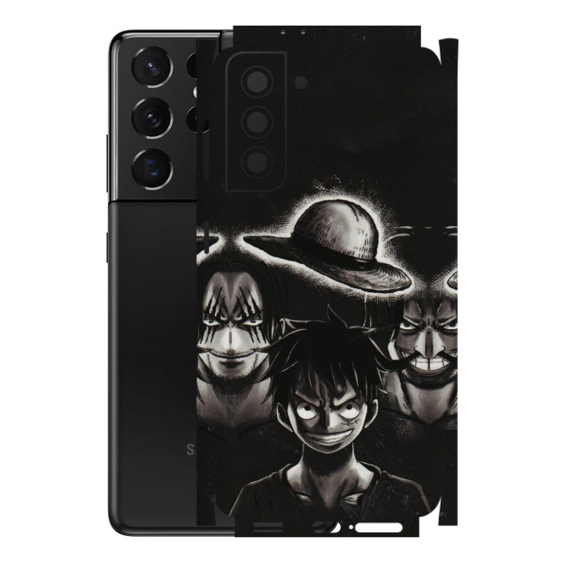 Samsung A/S Series Phone Skins (All Models) - Black Luffy Hat - 3D Embossed Finish (L-57) Samsung Galaxy S21 5G
