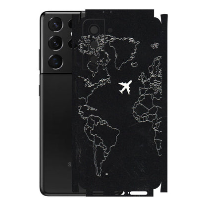 Samsung A/S Series Phone Skins (All Models) - Never Ending Travel - 3D Embossed Finish (L-79) Samsung Galaxy S21 5G