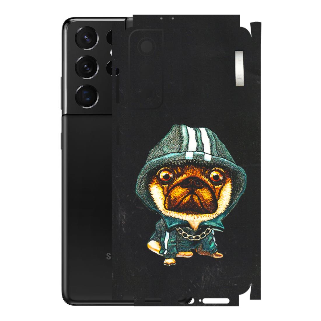 Samsung A/S Series Phone Skins (All Models) - Puppy N Hoodie - 3D Embossed Finish (L-90) Samsung Galaxy S21 5G