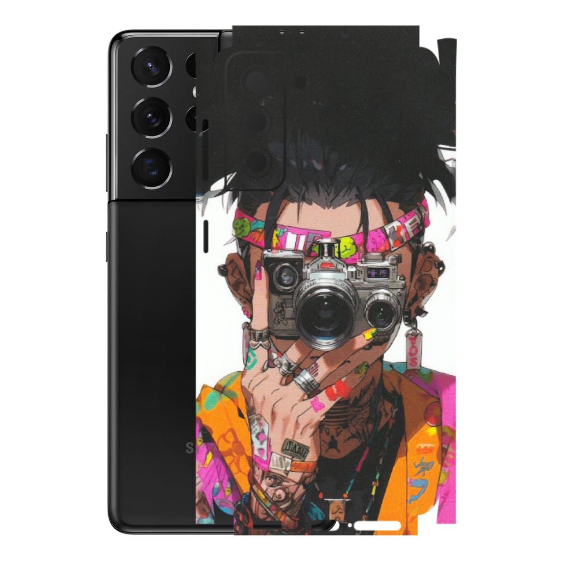 Samsung A/S Series Phone Skins (All Models) - Camera Lover Girl - Matte Finish (M-09) Samsung Galaxy S21 5G
