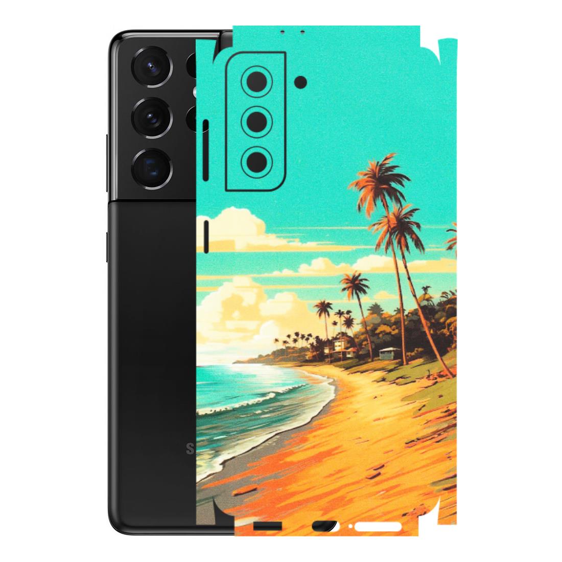 Samsung A/S Series Phone Skins (All Models) - Miami Beach - Matte Finish (M-136) Samsung Galaxy S21 5G