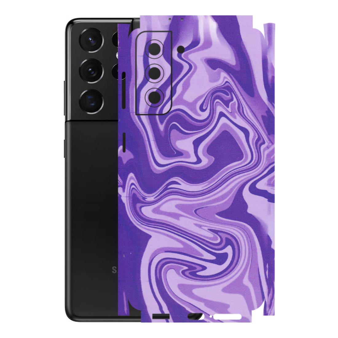 Samsung A/S Series Phone Skins (All Models) - Hazy Purple Nights - Matte Finish (M-14) Samsung Galaxy S21 5G