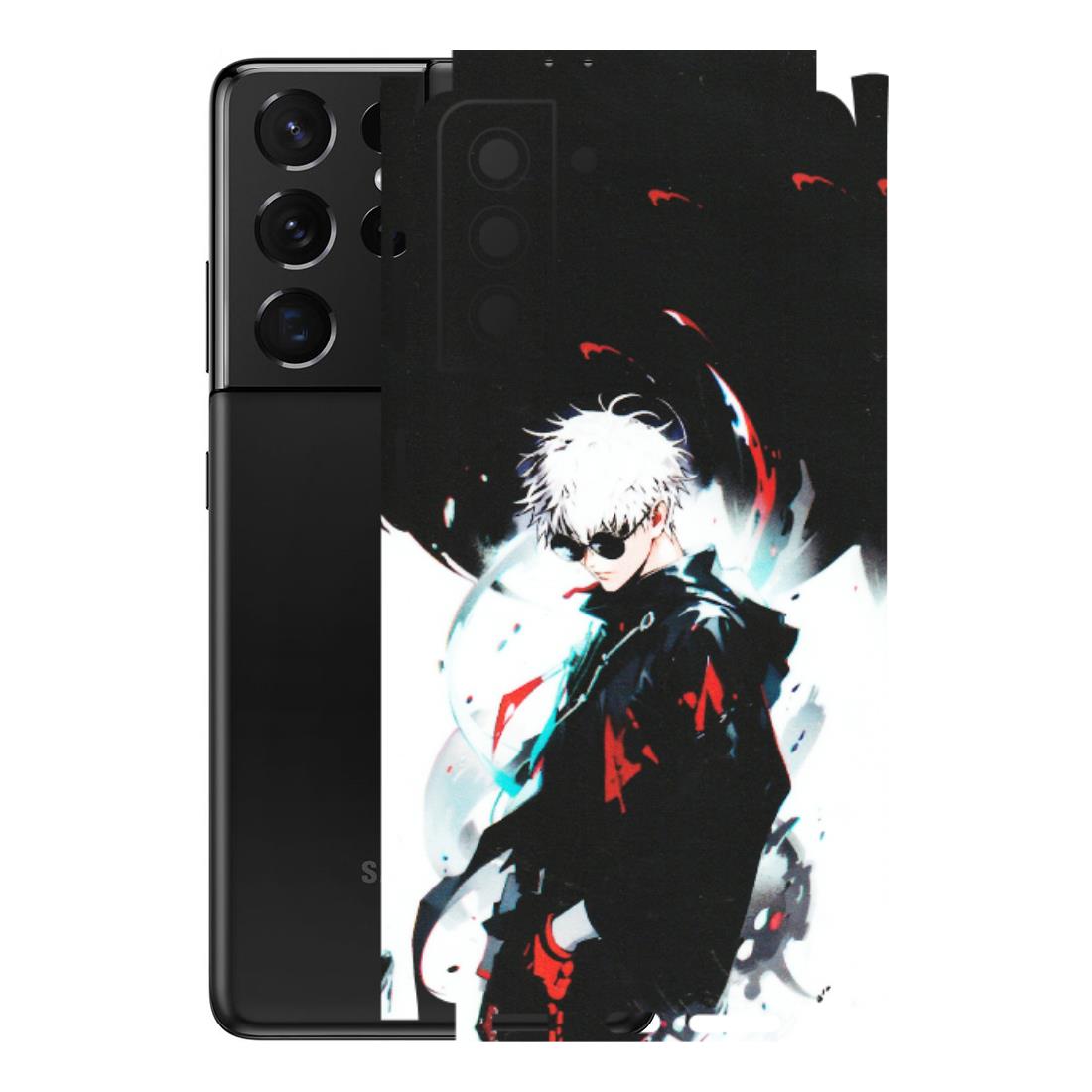 Samsung A/S Series Phone Skins (All Models) - Gojo Powerful Charater Kaisen Anime - Matte Finish (M-144) Samsung Galaxy S21 5G