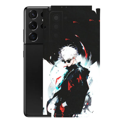 Samsung A/S Series Phone Skins (All Models) - Gojo Powerful Charater Kaisen Anime - Matte Finish (M-144) Samsung Galaxy S21 5G