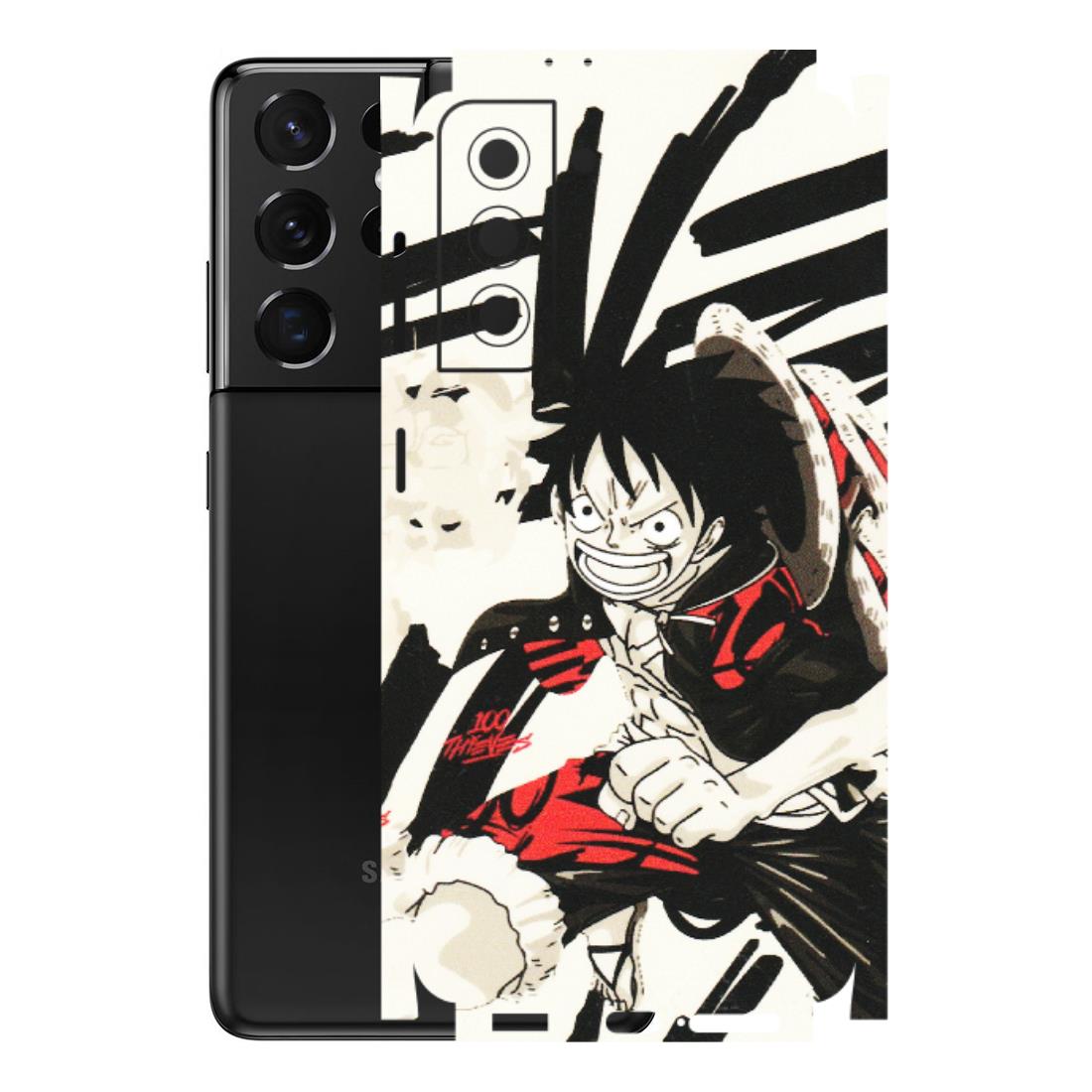 Samsung A/S Series Phone Skins (All Models) - Monkey D.Luffy Manga Anime - Matte Finish (M-145) Samsung Galaxy S21 5G