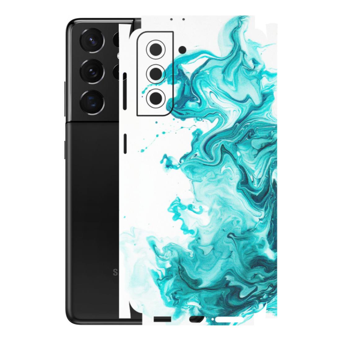 Samsung A/S Series Phone Skins (All Models) - Sky Blue Abstract Colour - Matte Finish (M-146) Samsung Galaxy S21 5G