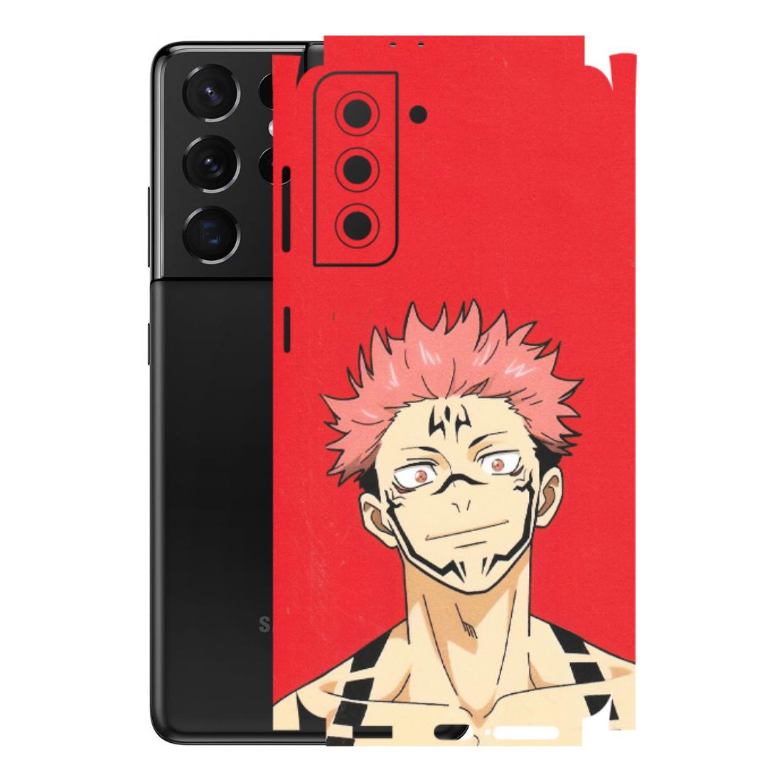 Samsung A/S Series Phone Skins (All Models) - Ryomen Sukuna Fun Anime - Matte Finish (M-153) Samsung Galaxy S21 5G
