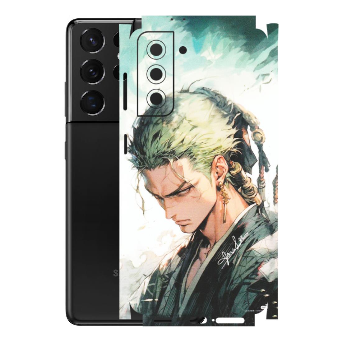 Samsung A/S Series Phone Skins (All Models) - Pirate Hunter One Piece Anime - Matte Finish (M-157) Samsung Galaxy S21 5G