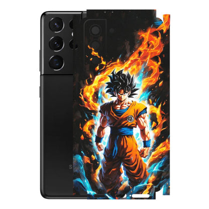 Samsung A/S Series Phone Skins (All Models) - Goku Transformation Anime - Matte Finish (M-159) Samsung Galaxy S21 5G