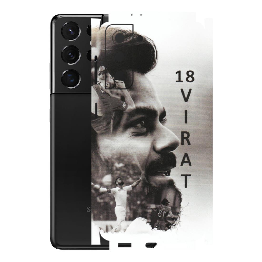 Samsung A/S Series Phone Skins (All Models) - Virat Kohli Cricketer - Matte Finish (M-163) Samsung Galaxy S21 5G