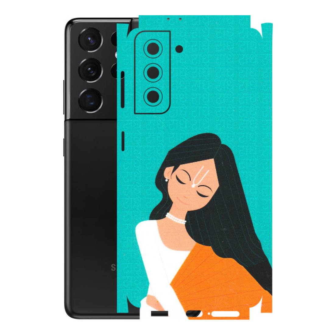 Samsung A/S Series Phone Skins (All Models) - Radhe Radhe With Hindu Symbol - Matte Finish (M-164) Samsung Galaxy S21 5G