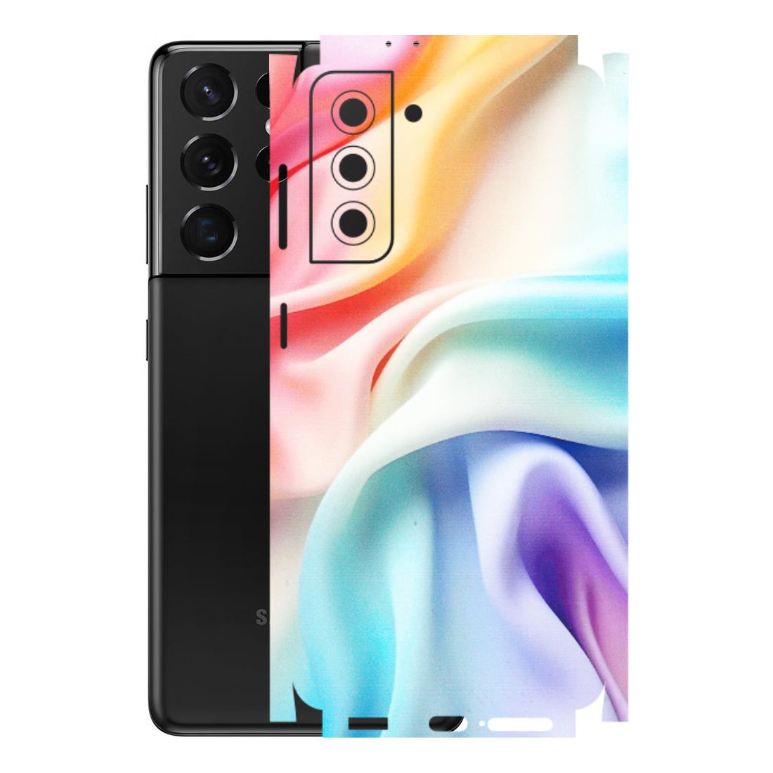 Samsung A/S Series Phone Skins (All Models) - Colourful Silk Cloth - Matte Finish (M-165) Samsung Galaxy S21 5G