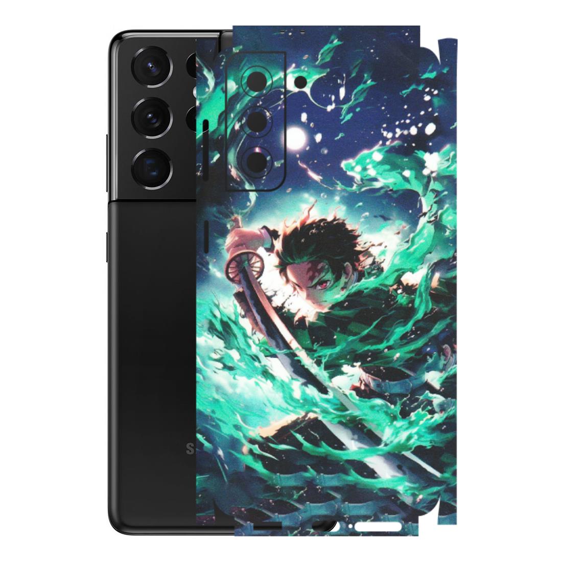 Samsung A/S Series Phone Skins (All Models) - Sword Fighter Anime - Matte Finish (M-29) Samsung Galaxy S21 5G