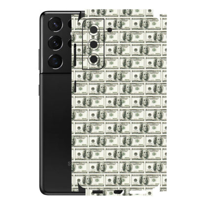 Samsung A/S Series Phone Skins (All Models) - I Love Dollars - Matte Finish (M-40) Samsung Galaxy S21 5G