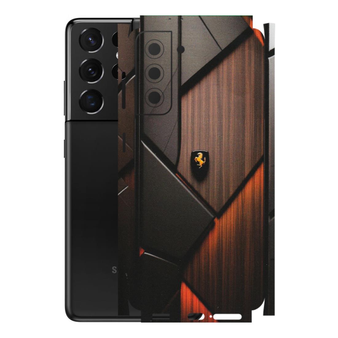 Samsung A/S Series Phone Skins (All Models) - Lambo Beauty Wood Pattern Sober - Matte Finish (M-51) Samsung Galaxy S21 5G
