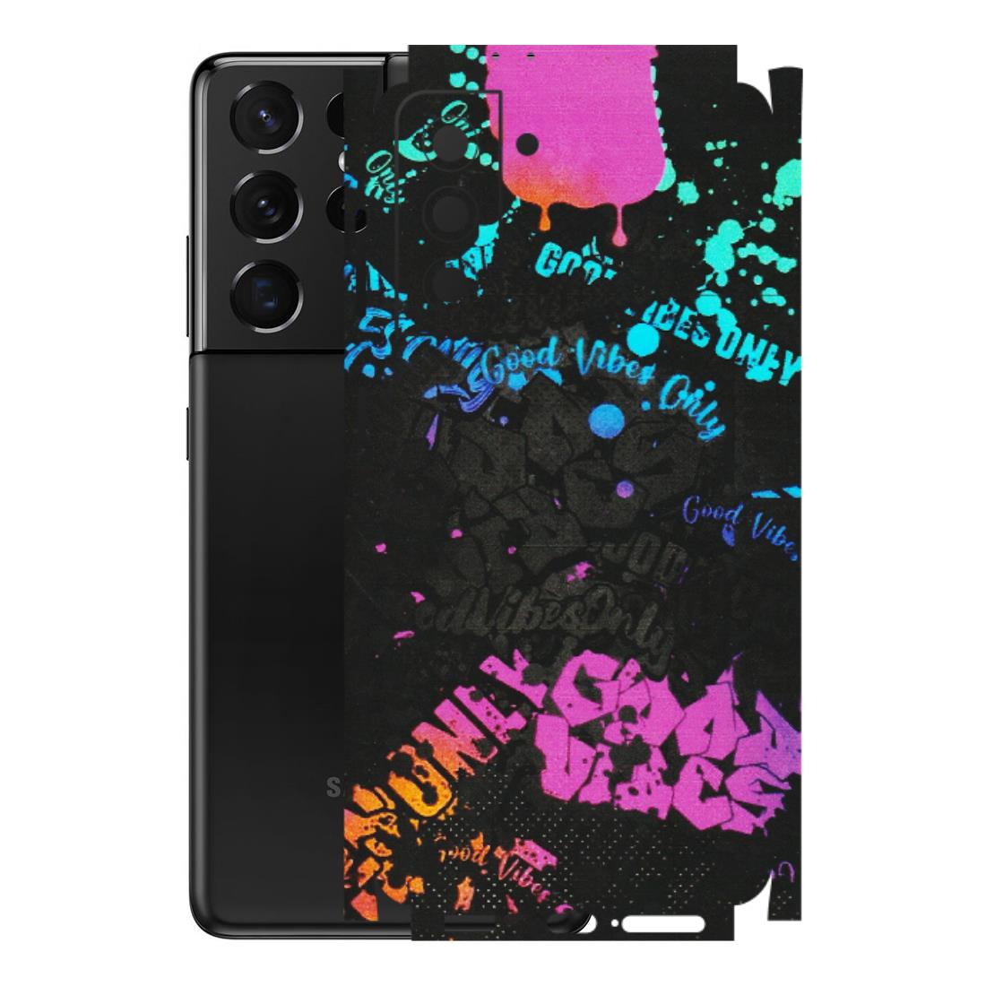 Samsung A/S Series Phone Skins (All Models) - Majestic Black Vibes - Matte Finish (M-62) Samsung Galaxy S21 5G