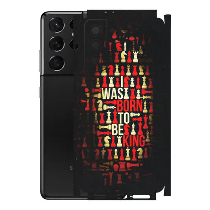 Samsung A/S Series Phone Skins (All Models) - Born To Be King - Matte Finish (M-73) Samsung Galaxy S21 5G