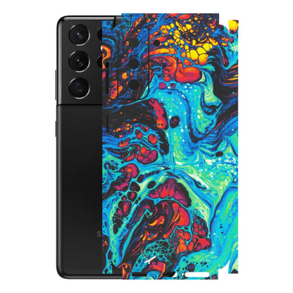 Samsung A/S Series Phone Skins (All Models) - Majestic Galactic Marbel - Matte Finish (M-85) Samsung Galaxy S21 5G