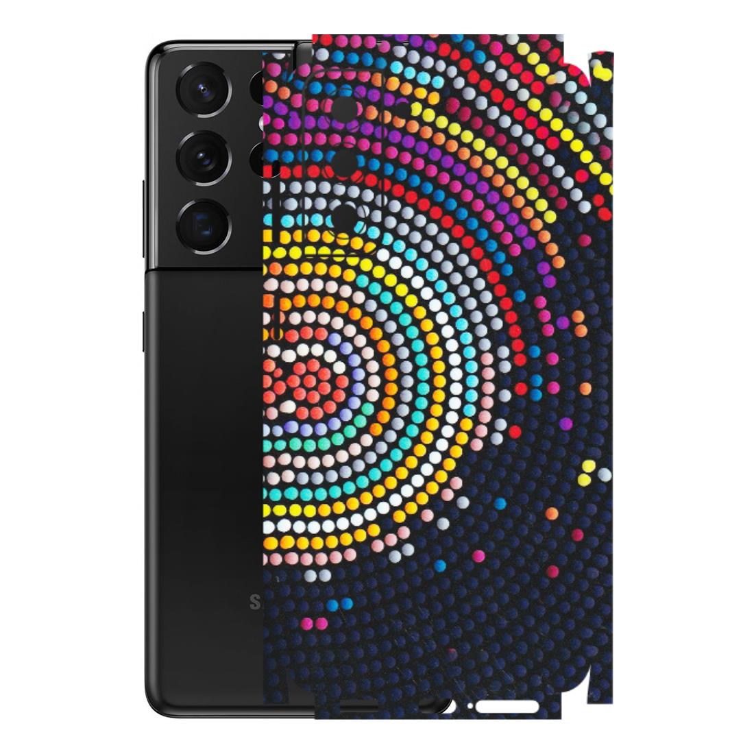 Samsung A/S Series Phone Skins (All Models) - Rainbow Dot Mandala - Matte Finish (M-97) Samsung Galaxy S21 5G