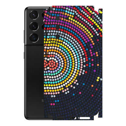 Samsung A/S Series Phone Skins (All Models) - Rainbow Dot Mandala - Matte Finish (M-97) Samsung Galaxy S21 5G