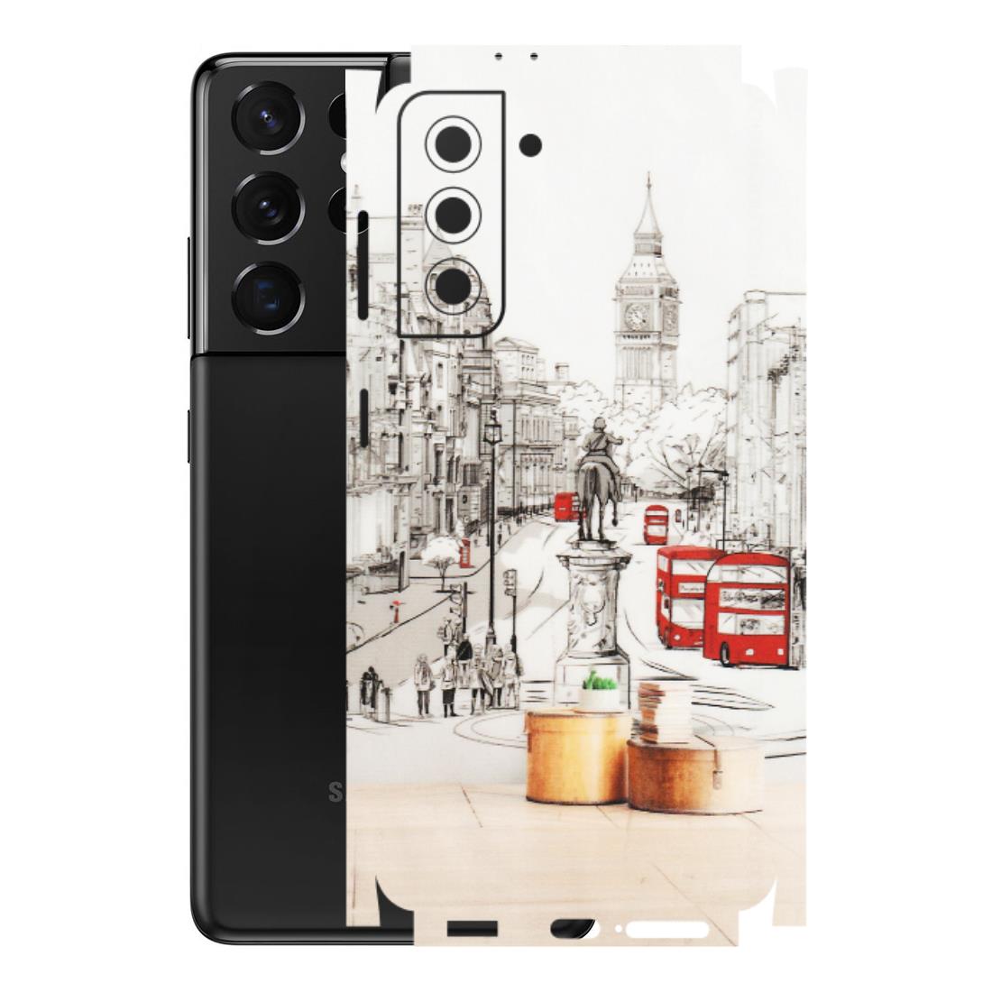 Samsung A/S Series Phone Skins (All Models) - London Street - Transparent Finish (T-02) Samsung Galaxy S21 5G