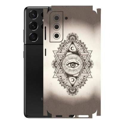 Samsung A/S Series Phone Skins (All Models) - Illuminati Great Eye - Transparent Finish (T-14) Samsung Galaxy S21 5G
