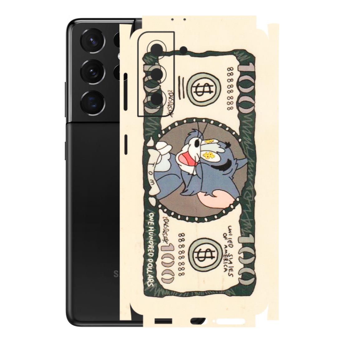 Samsung A/S Series Phone Skins (All Models) - One Hundred Dollar Tom - Transparent Finish (T-16) Samsung Galaxy S21 5G