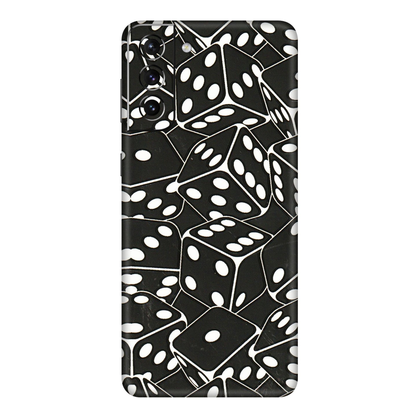 Samsung A/S Series Phone Skins (All Models) - Big Black Dices - 3D Embossed Finish (L-106) Samsung Galaxy S21 5G
