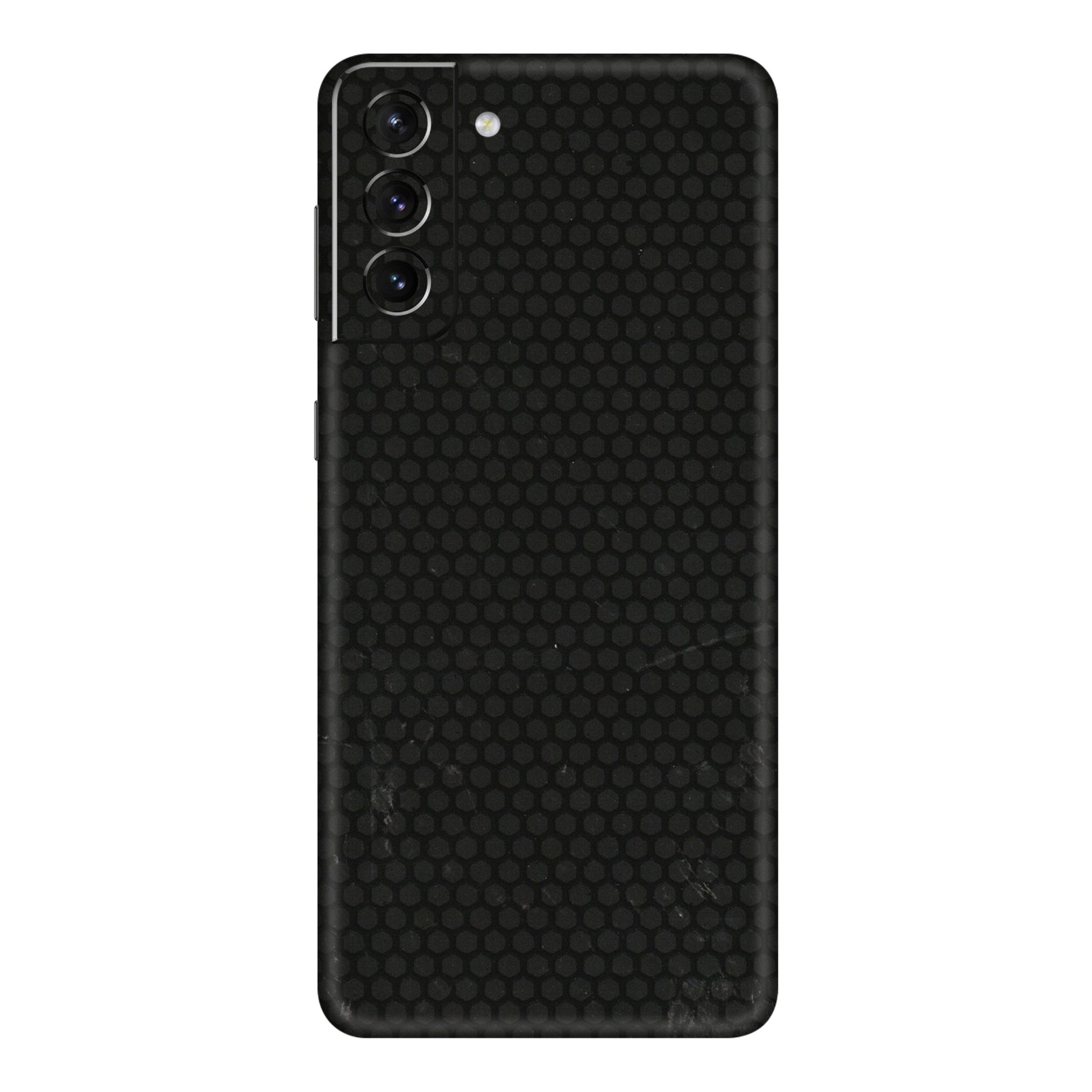 Samsung A/S Series Phone Skins (All Models) - Black honeycomb - 3D Embossed Finish (L-114) Samsung Galaxy S21 5G