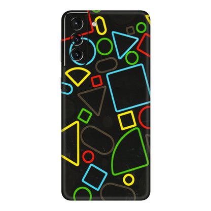 Samsung A/S Series Phone Skins (All Models) - Black Shapes - 3D Embossed Finish (L-131) Samsung Galaxy S21 5G