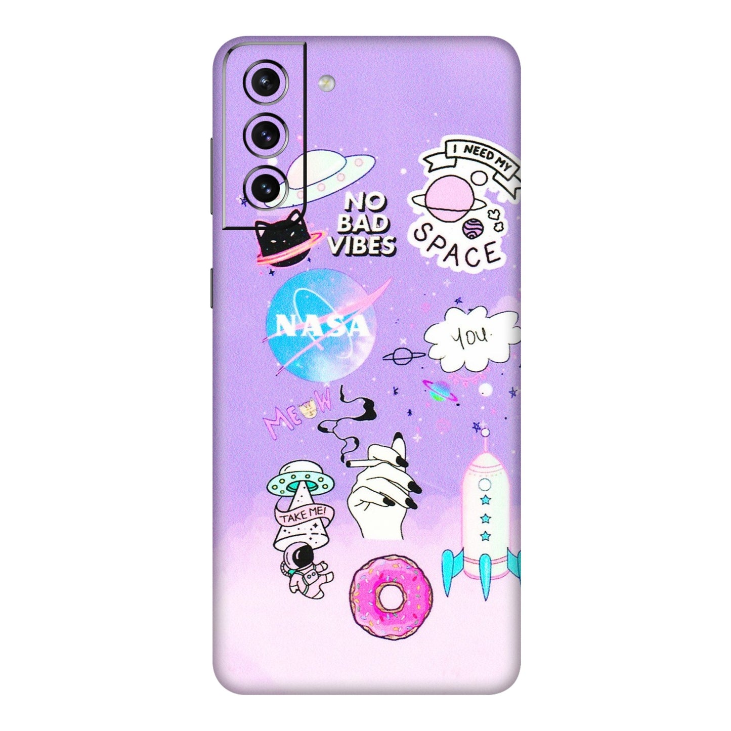 Samsung A/S Series Phone Skins (All Models) - I Need My Nasa Skin - 3D Embossed Finish (L-149) Samsung Galaxy S21 5G