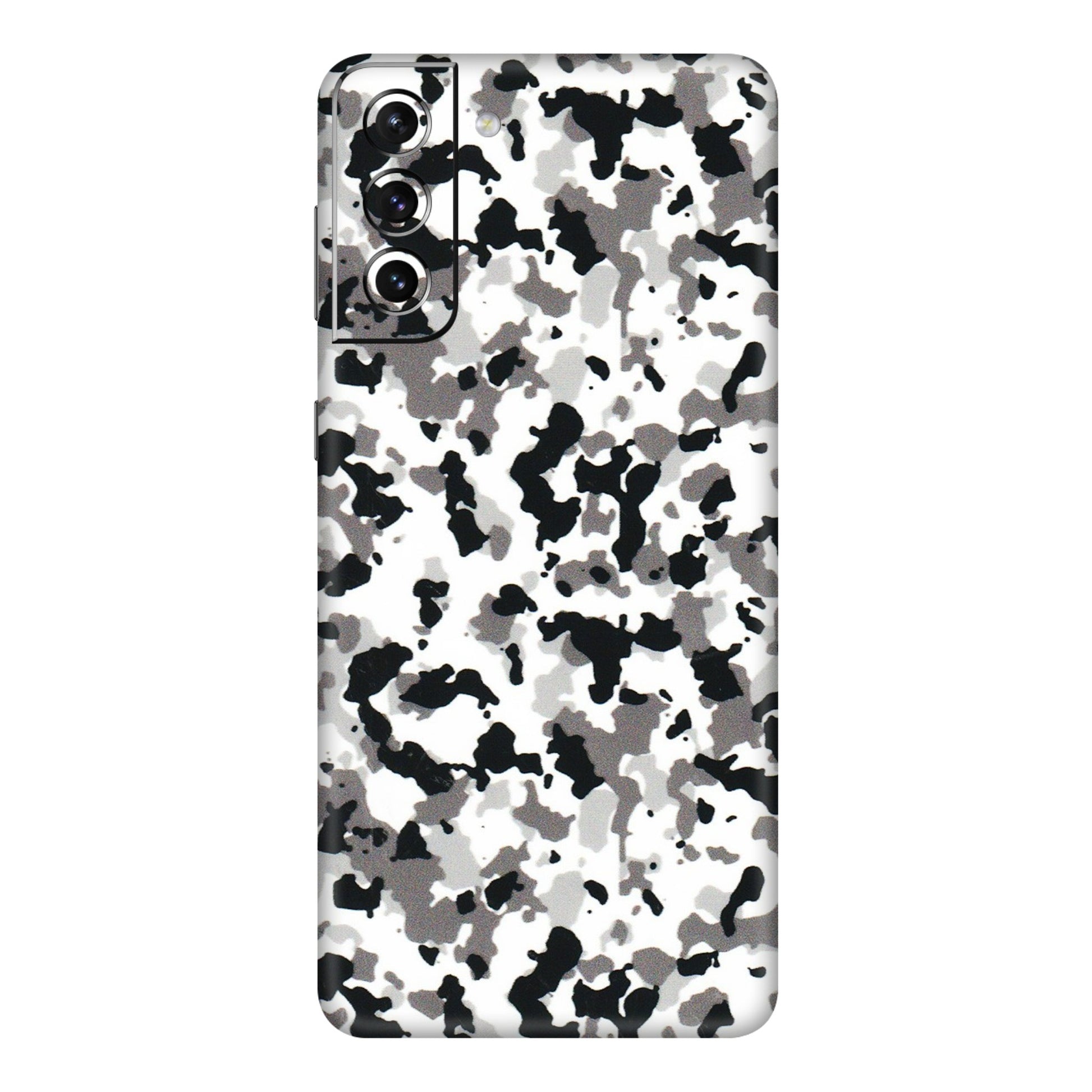 Samsung A/S Series Phone Skins (All Models) - White Black Camouflage - 3D Embossed Finish (L-18) Samsung Galaxy S21 5G