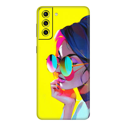 Samsung A/S Series Phone Skins (All Models) - Bold Stylish Girl - 3D Embossed Finish (L-222) Samsung Galaxy S21 5G