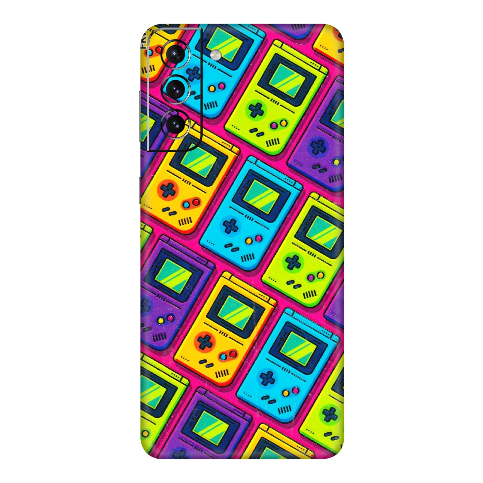 Samsung A/S Series Phone Skins (All Models) - Gameboy Colourful - 3D Embossed Finish (L-266) Samsung Galaxy S21 5G