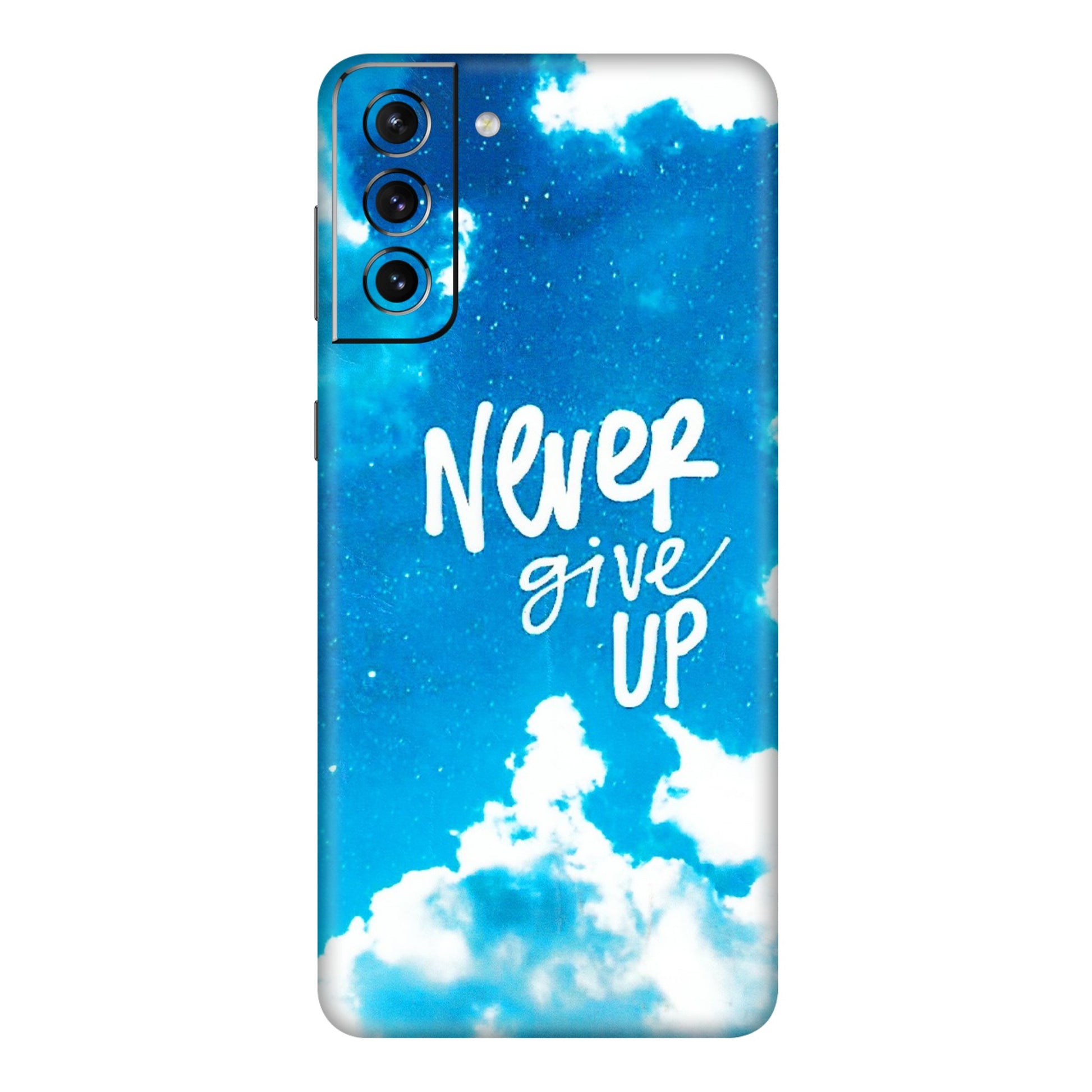 Samsung A/S Series Phone Skins (All Models) - Never Give Up - 3D Embossed Finish (L-279) Samsung Galaxy S21 5G