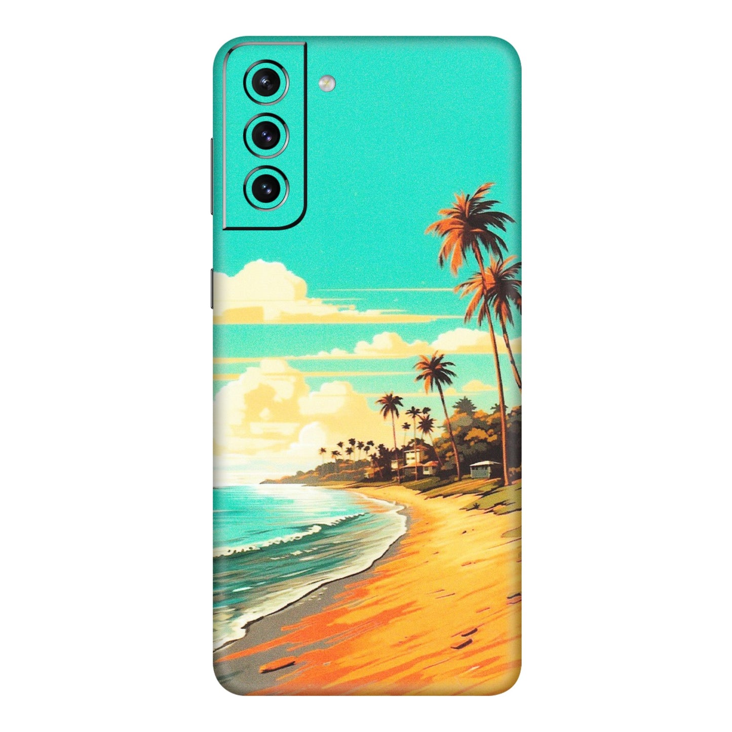 Samsung A/S Series Phone Skins (All Models) - Miami Beach - Matte Finish (M-136) Samsung Galaxy S21 5G
