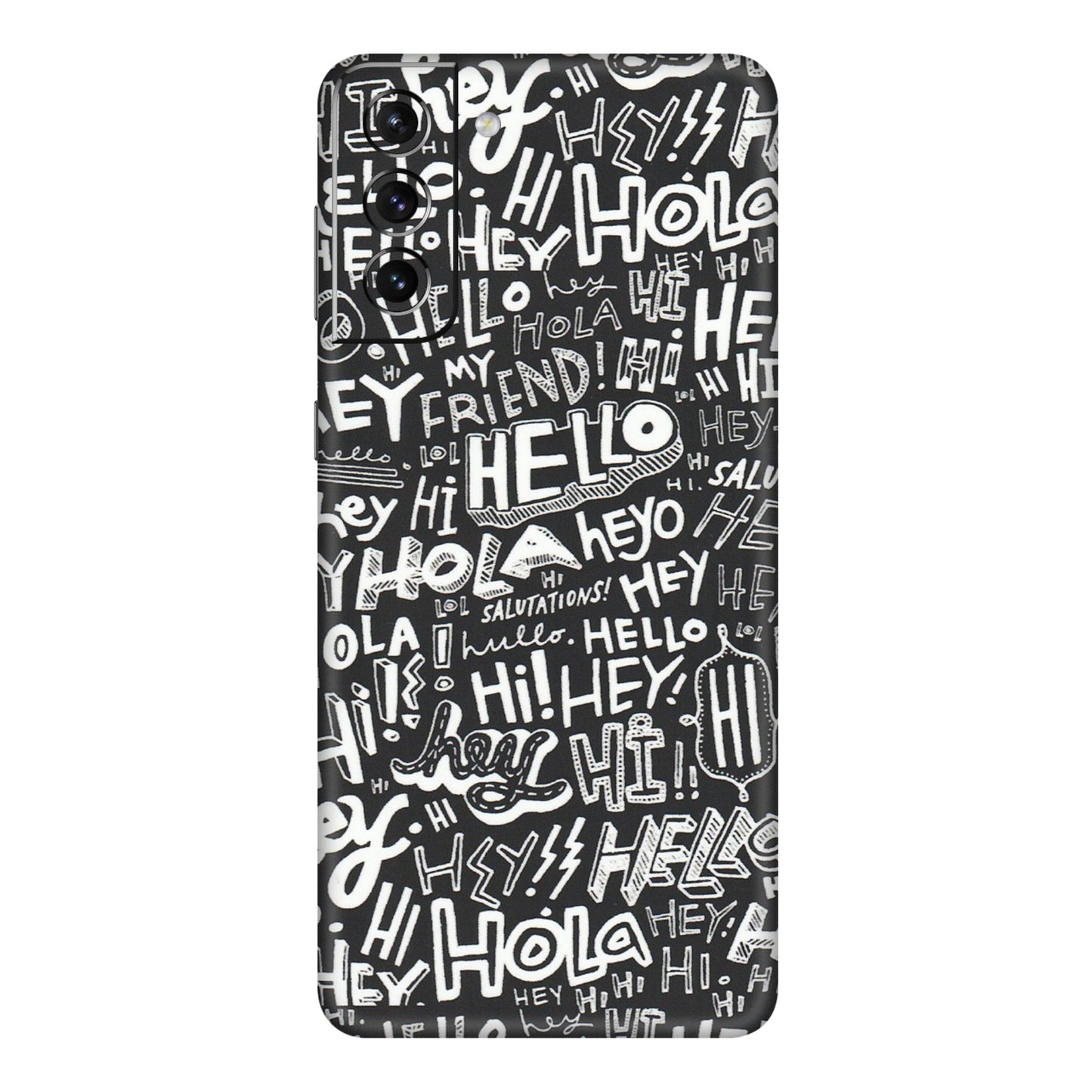 Samsung A/S Series Phone Skins (All Models) - Hi Hello Doodles - Matte Finish (M-25) Samsung Galaxy S21 5G