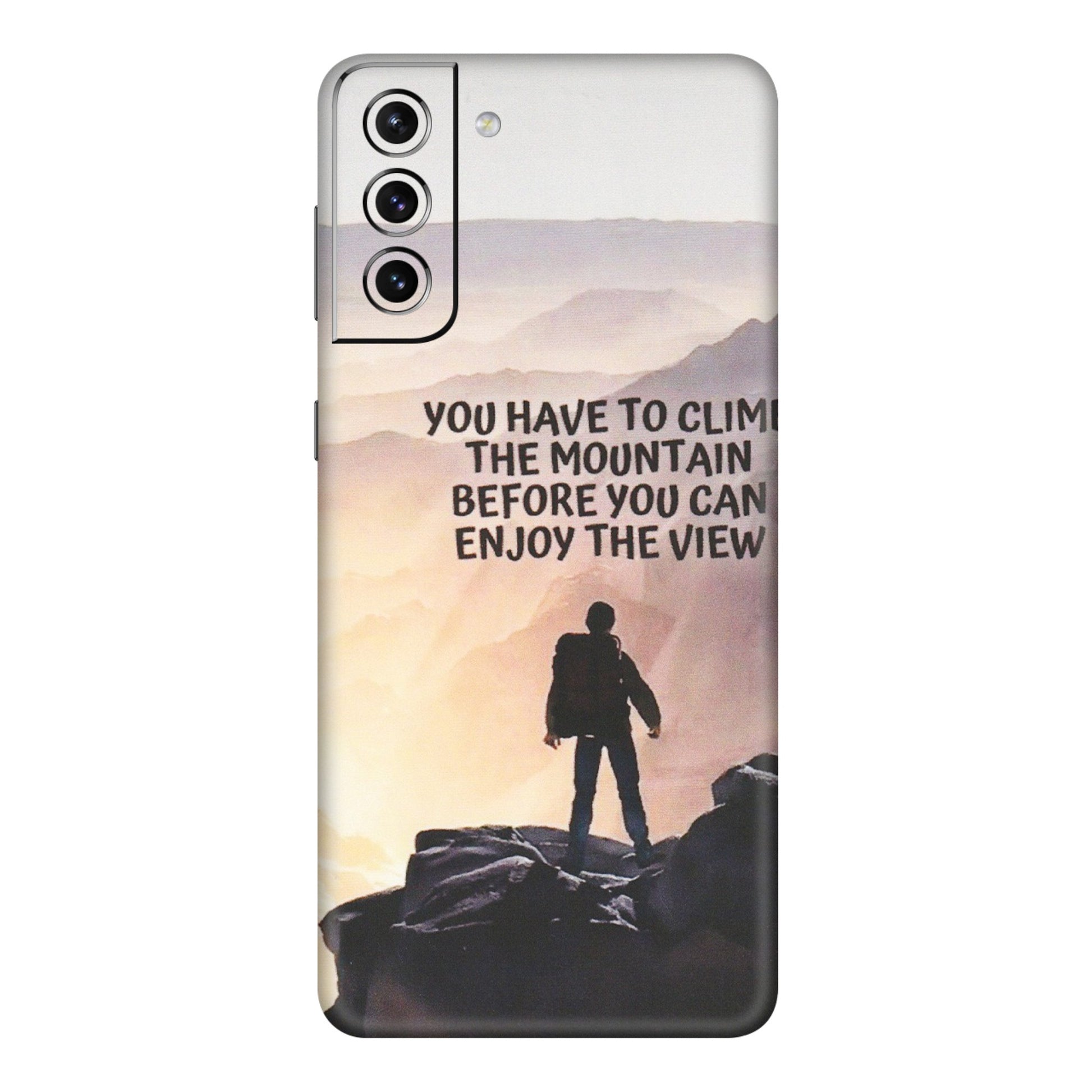 Samsung A/S Series Phone Skins (All Models) - Motivational Hiking Mountain - Matte Finish (M-28) Samsung Galaxy S21 5G