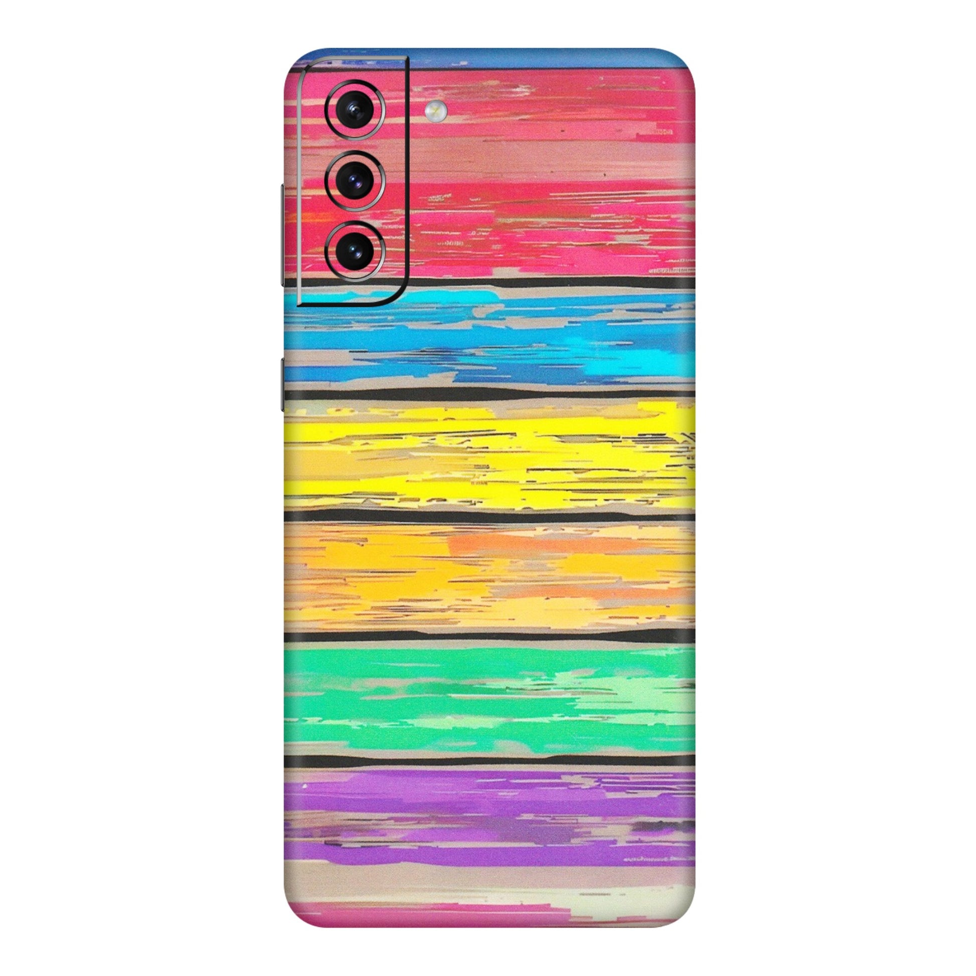 Samsung A/S Series Phone Skins (All Models) - Multi Colour Wooden Wall - Matte Finish (M-96) Samsung Galaxy S21 5G