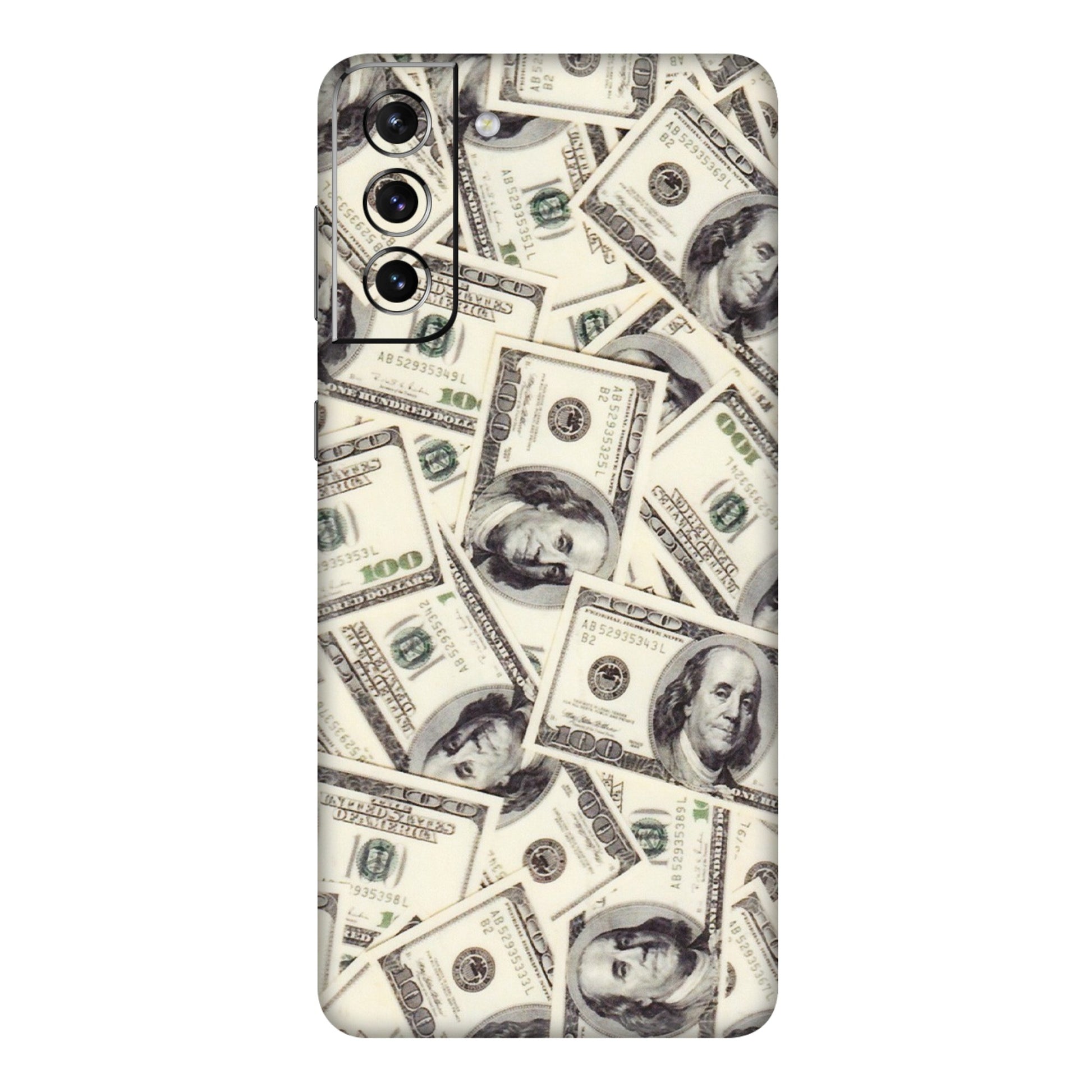 Samsung A/S Series Phone Skins (All Models) - Dollar Lover - Transparent Finish (T-17) Samsung Galaxy S21 5G