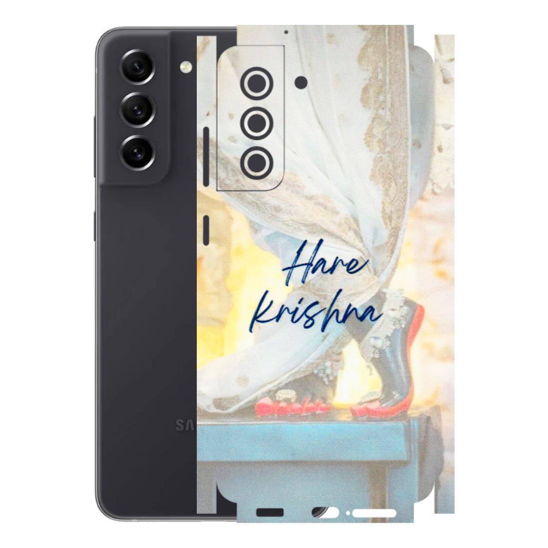 Samsung A/S Series Phone Skins (All Models) - Hare Krishna - 3D Embossed Finish (L-03) Samsung Galaxy S21 FE 5G