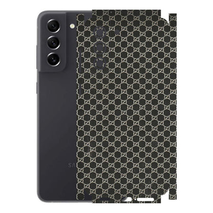 Samsung A/S Series Phone Skins (All Models) - Black G Print - 3D Embossed Finish (L-109) Samsung Galaxy S21 FE 5G