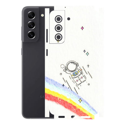 Samsung A/S Series Phone Skins (All Models) - Milkyway Astronaut - 3D Embossed Finish (L-110) Samsung Galaxy S21 FE 5G